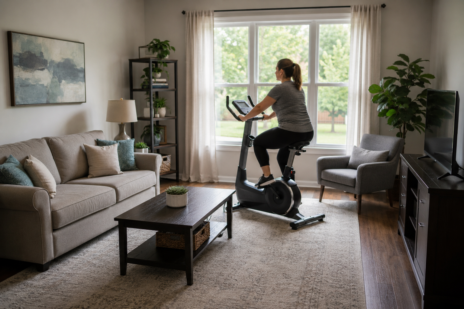 Stationary bike exercise for weight loss