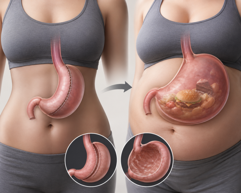 can you stretch your stomach after gastric sleeve