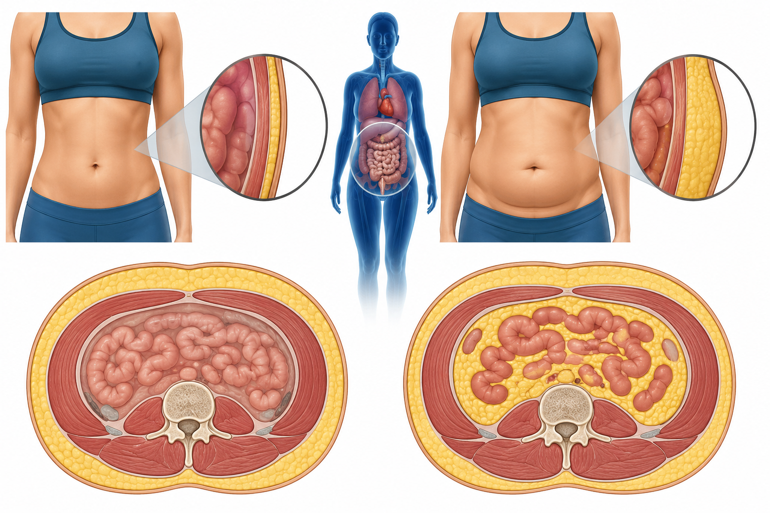 visceral fat vs subcutaneous fat
