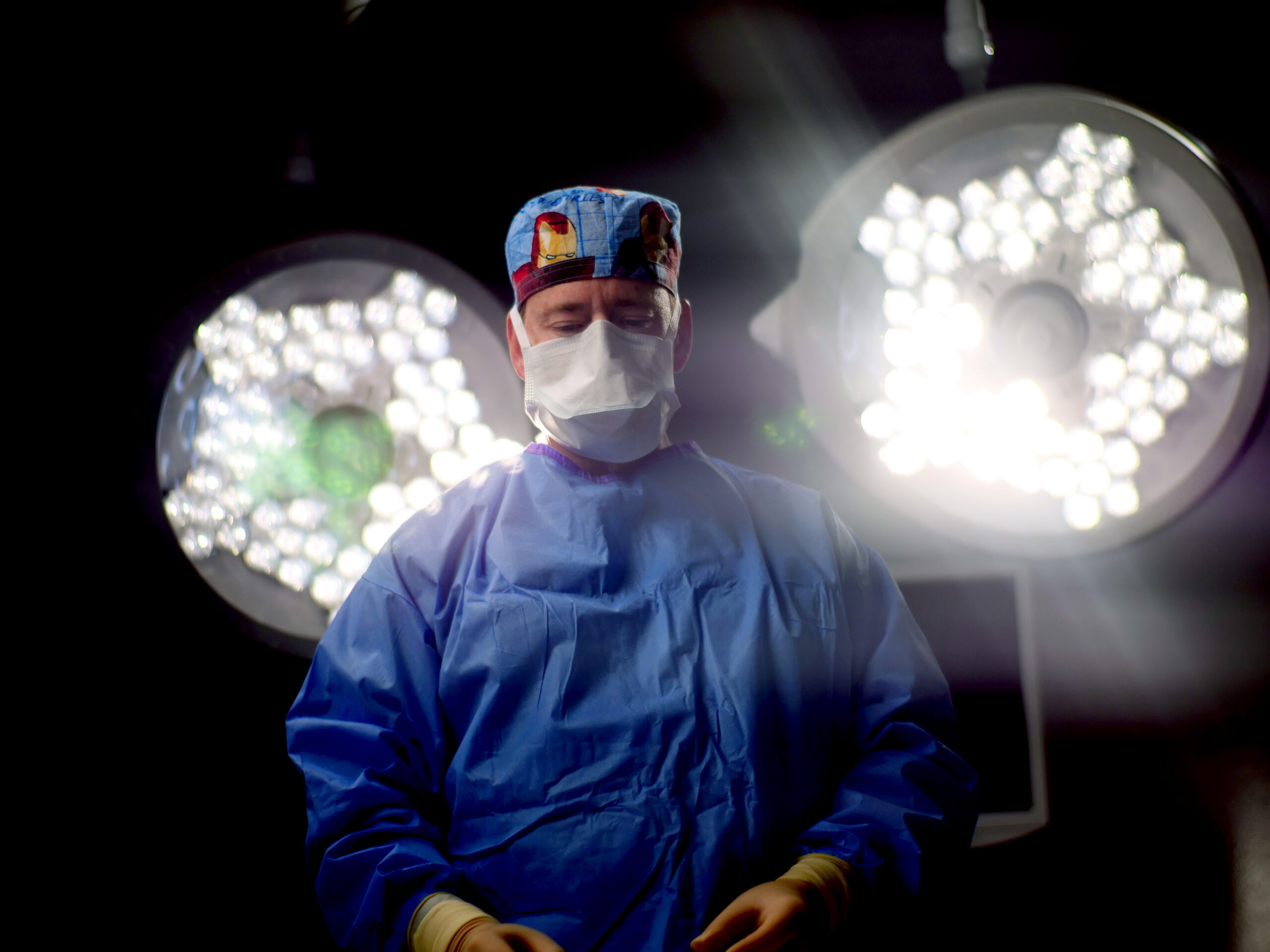 Dr. Frenzel in the operating room